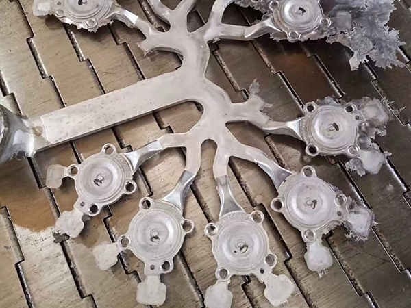 Display of die cast aluminum products